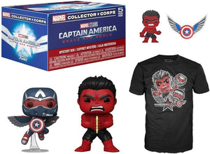 Box Collector Mavel Capitan America Un Nuevo Mundo Funko Pop Talla L