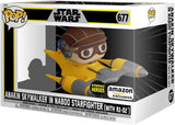 Funko Pop Ride Super Deluxe Star Wars Hyperspace Heroes Anakin en Naboo Sarfighter con R2-D2 Exclusivo Amazon