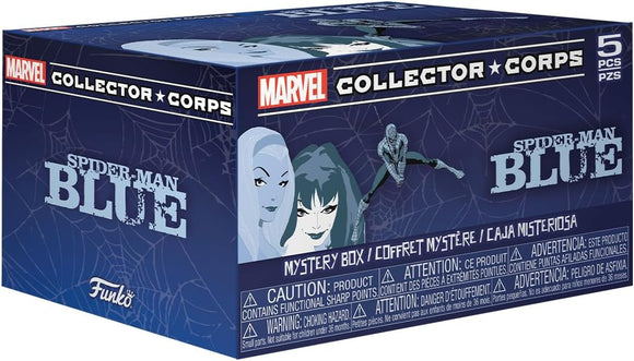 Box Collector Spider-man Blue Marvel Funko Pop