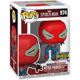 Spider-Man 2 Peter Parker Velocity Suit Entertainment Earth Exclusive Funko Pop en caja
