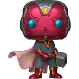 MCU Archives Vision with Mjolnir Funko Pop!