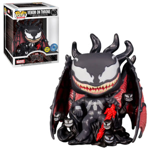 Marvel: Venom en Trono Deluxe Glows in the Dark Funko Pop (Pop in a Box Exclusive)