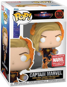 The Marvels Captain Marvel Collector Exclusive Funko Pop Marvel