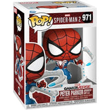Spider-Man 2 Game Peter Parker Advanced Suit 2.0 Funko Pop en caja