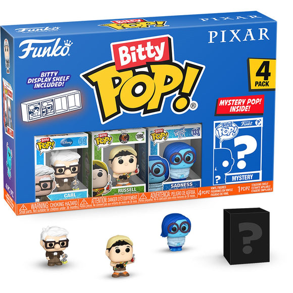 Funko Bitty Pop Disney Carl Russell Tristeza  4-Pack