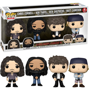 Funko Pop Soundgarden Chris Cornell Rock Band Figure 4-Pack