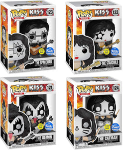 Funko Pop Kiss The Spaceman The Starchild The Demon The Catman Set de 4 Funko Exclusive