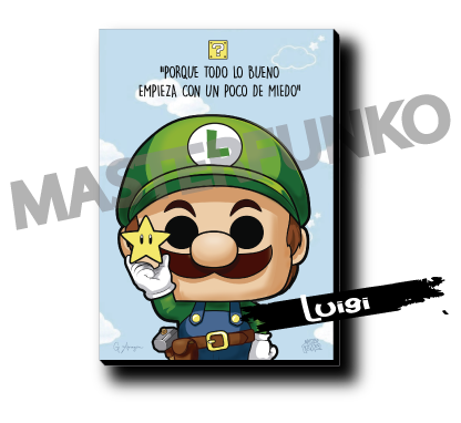 Mario Bros: Luigi Funko Cuadro