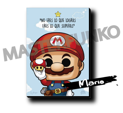 Mario Bros: Mario Funko Cuadro
