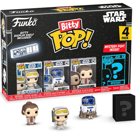 Star Wars Luke Skywalker (Hoth) Funko Bitty Pop! Mini-Figure 4-Pack