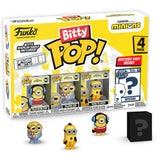 Minions Roller Skating Stuart Funko Bitty Pop! Mini-Figure 4-Pack