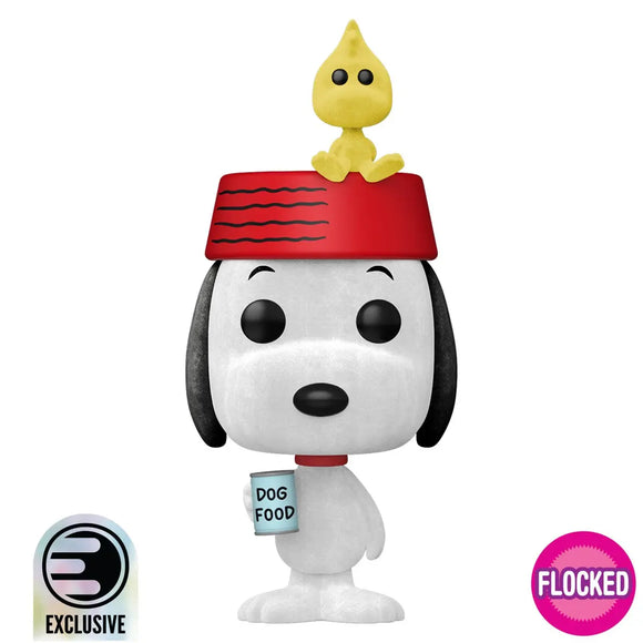 Charlie Brown y Snoopy & Woodstock Flocked Entertainment Earth Exclusive Funko Pop