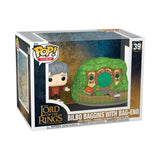 El Señor de los Anillos: Bilbo Baggins con Bolsón Cerrado Funko Pop en caja