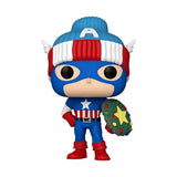 Marvel Holiday: Capitán América Funko Pop