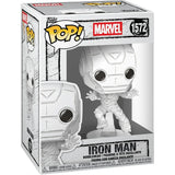 Marvel Sketched Iron Man Funko Pop 2