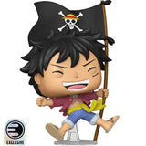 One Piece Monkey D. Luffy con bandera Funko Pop! EE Exclusive