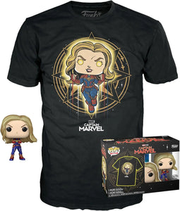 Pop and Tee: Marvel Capitana Marvel Funko Pop