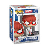 Spider-Man: Spinneret Funko pop EE Exclusive en caja