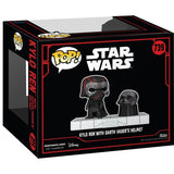 Star Wars Dark Side: Kylo Ren con el casco de Darth Vader Deluxe Funko Pop 3