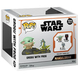 Star Wars: The Mandalorian Grogu with Frog Deluxe Funko Pop en caja 2