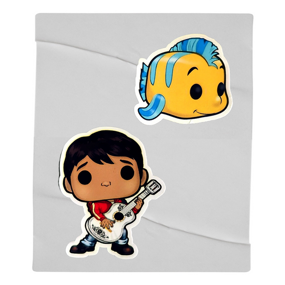 Miguel y Flounder Sticker 2-Pack