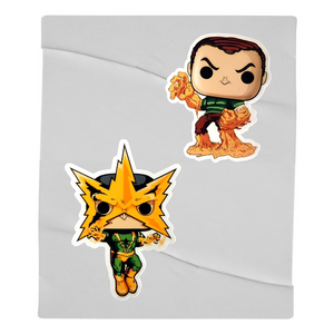 El Hombre de Arena y Electro Funko Sticker 2-Pack