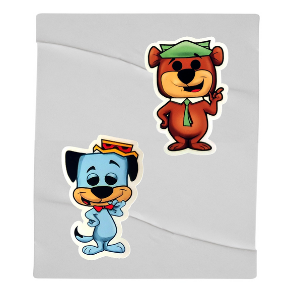 Oso Yogui y Huckleberry Hound Funko Sticker 2-Pack