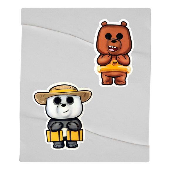 Pardo y Panda Funko Sticker 2-Pack