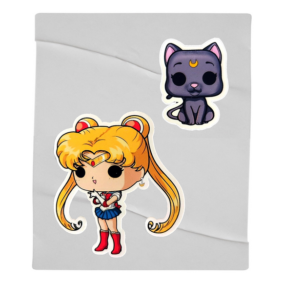 Sailor Moon y Luna Sticker 2-Pack