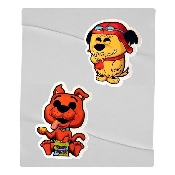 Scooby doo y Muttley Funko Sticker 2-Pack