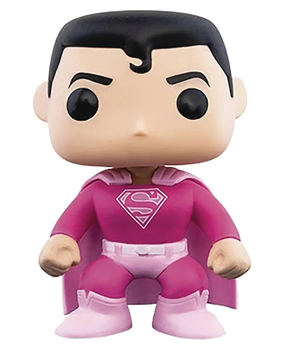DC Heroes: Superman con atuendo de concientización sobre el cáncer Funko Pop