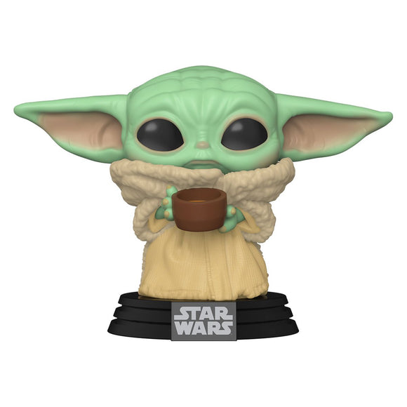 Star Wars: The Mandalorian Baby Yoda with cup Funko Pop