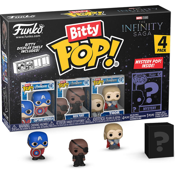 The Avengers The Infinity Saga Captain America Funko Bitty Pop! Mini-Figure 4-Pack