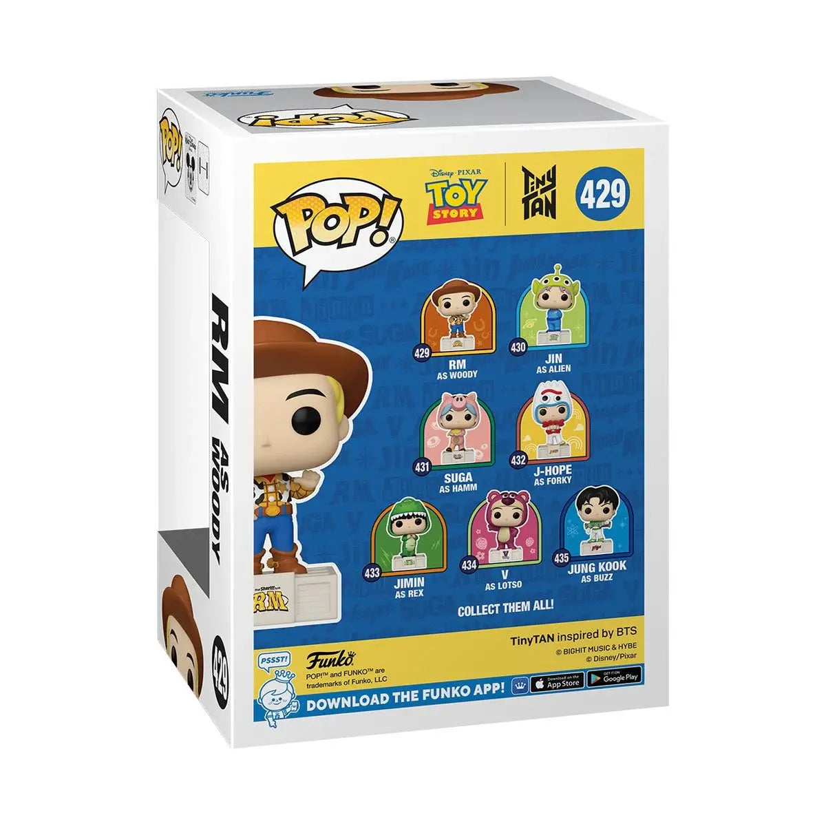 Funko Pop BTS Toy Story x TinyTAN RM como Woody – FunkoSpace