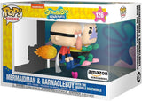 Funko Pop Bob Esponja Hombre Sirena y Chico Percebe con coche invisible Rides Exclusive Amazon