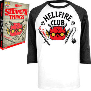 Stranger Things Hellfire Club Adult T-Shirt Pop - (Polo) Talla M