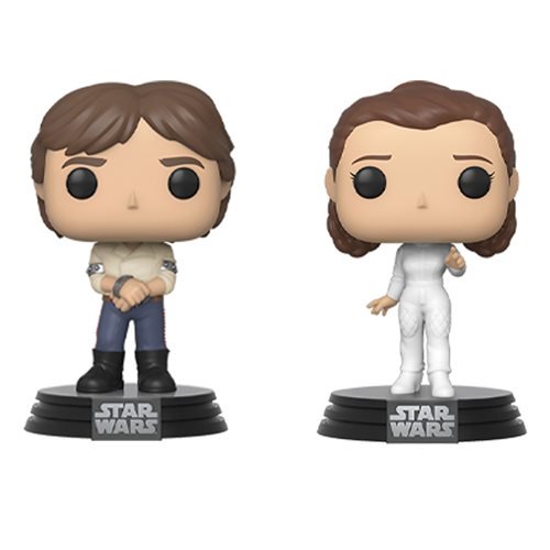 Star Wars: Empire Strikes Back Han and Leia Pop! Vinyl Figure 2-Pack