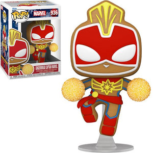 Marvel Holiday Gingerbread Capitana Marvel Funko Pop