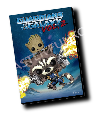 Guardianes de la Galaxia Marvel Rocket y Groot Funko Cuadro