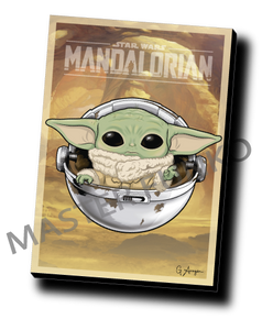 Star Wars The Mandalorian Baby Yoda (Grogu) Funko Cuadro