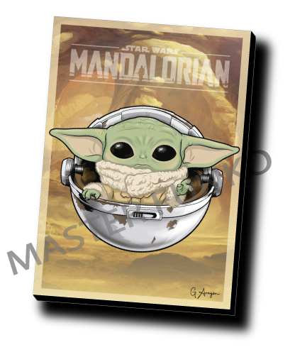 Star Wras The Mandalorian Baby Yoda (Grogu) Funko Cuadro