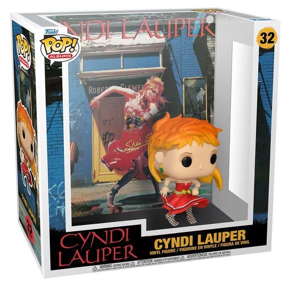 Cyndi Lauper She's So Unusual Pop! Album Figure with Case Funko Pop | Pre-venta Aficionada
