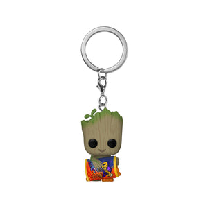 I Am Groot Cheese Puffs Pocket Pop Key Chain - Llavero