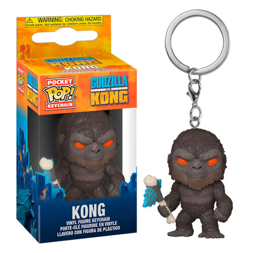 Godzilla Vs. Kong w/ Battle Axe Pocket Pop Key Chain